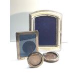 4 silver picture frames