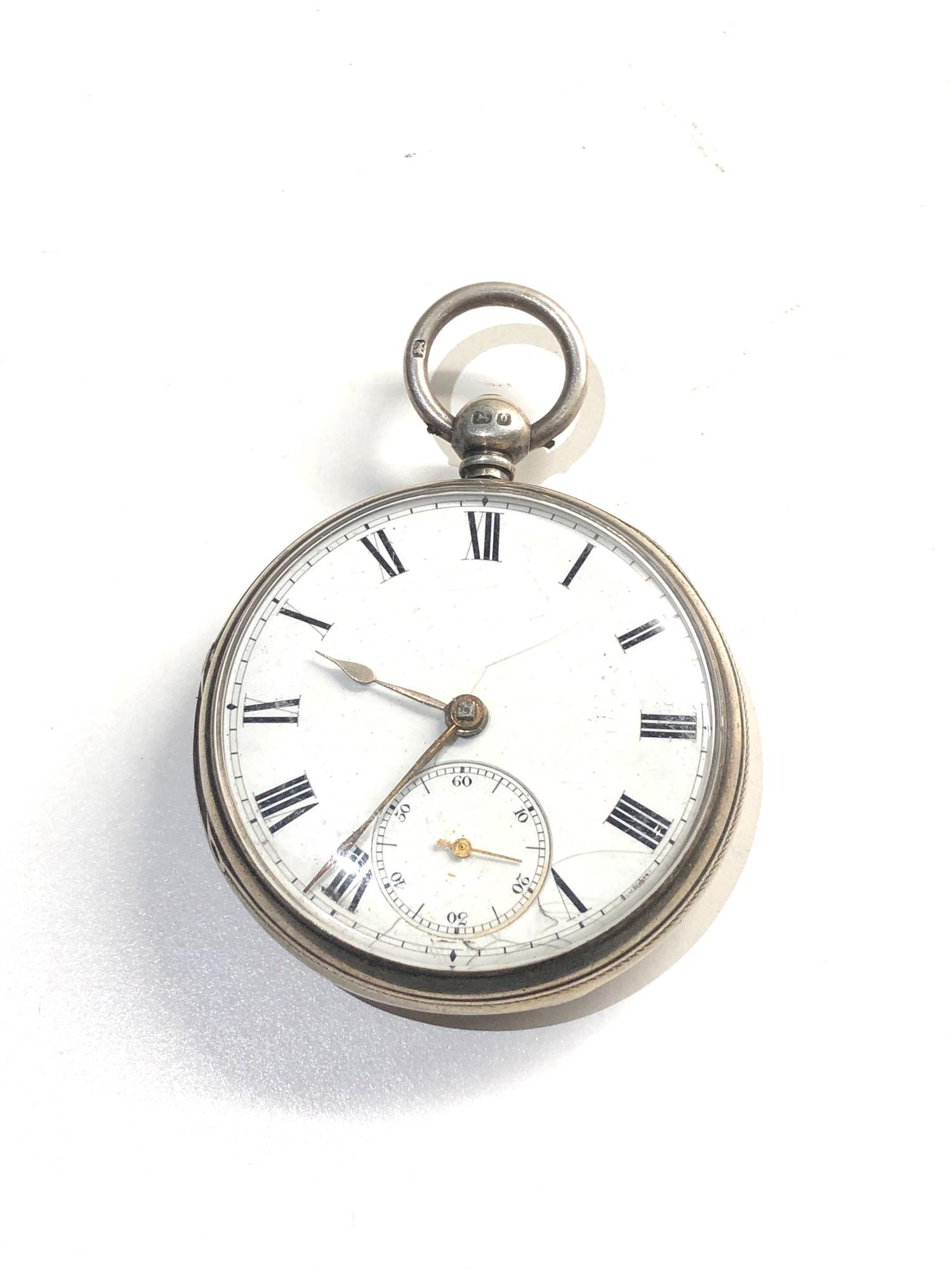 Antique silver fusee pocket watch by Jas Porter Glasgow