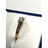 18ct Gold and diamond ring, ring size approx i/j