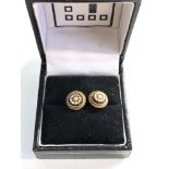 Antique 9ct Gold pearl studs