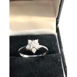 18ct gold diamond star ring