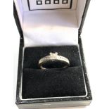 18ct white gold diamond ring 0.25, ring size approx n weight approx 3g