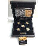 rare boxed the end of world war one gold sovereign set of 1918 a set of five gold sovereigns one