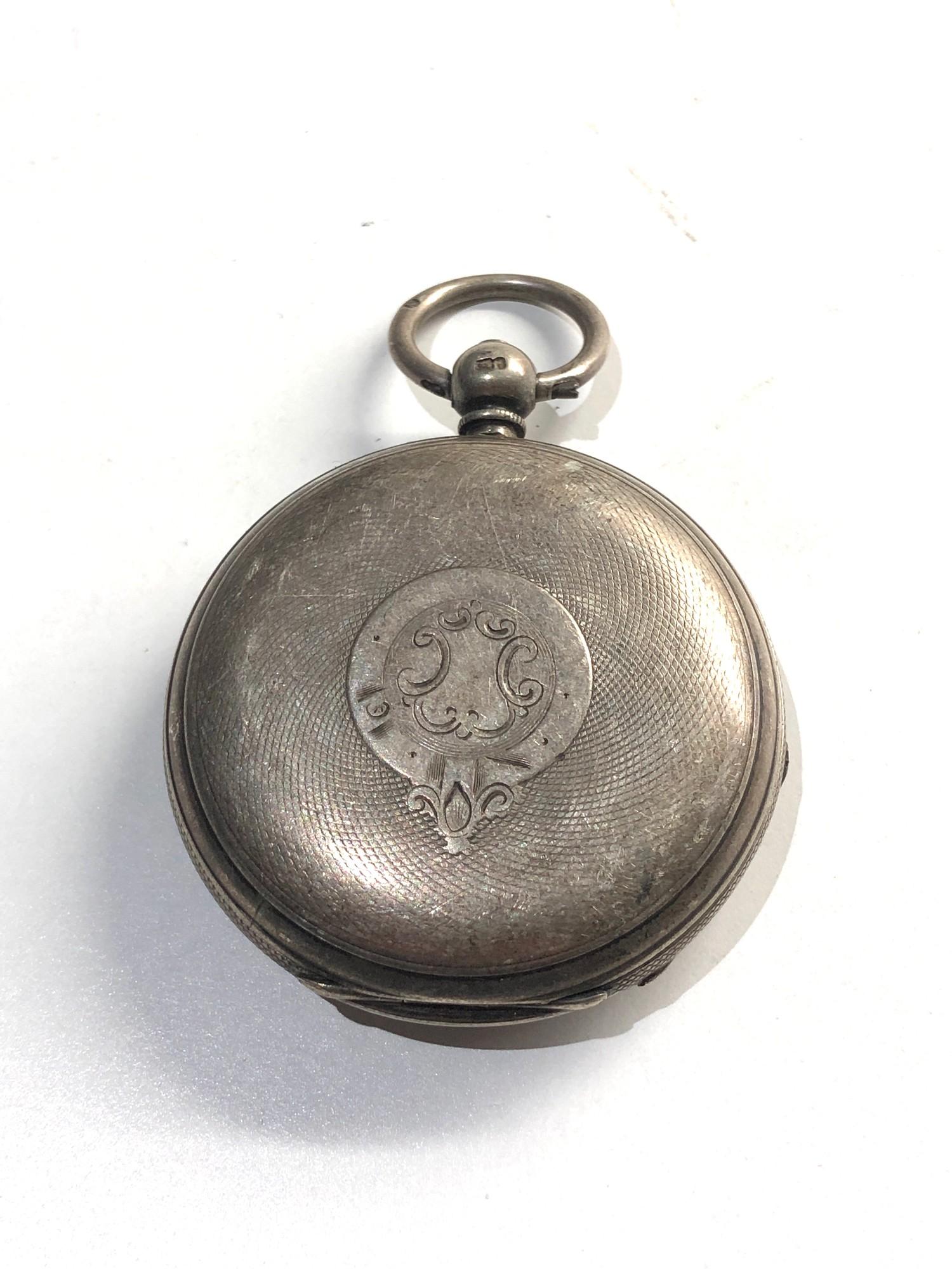 Antique silver full hunter fusee pocket watch by Young & Co London - Bild 2 aus 4