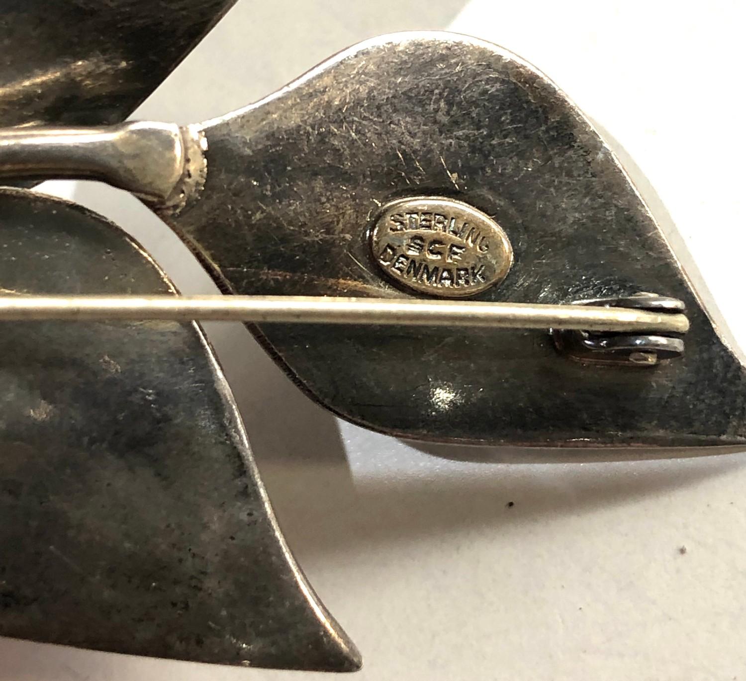designer s christian foch silver brooch - Image 2 of 3