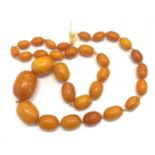 Butterscotch amber necklace 55g