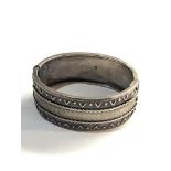 victorian silver cuff bangle measures approx 25mm wide