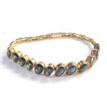 15ct gold sapphire bracelet total weight 15.2g