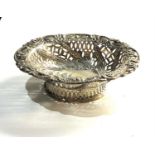 large antique silver sweet dish London silver hallmarks