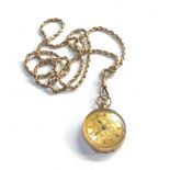 9ct gold chain and 9ct gold fob watch chain weight 16.3g