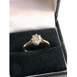 18ct gold diamond ring diamond measures approx 6mm dia
