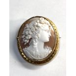 15ct gold cameo brooch 7g