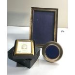 3 silver picture frames