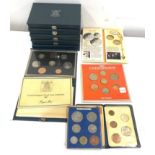 6 boxed united kingdom proof coin collection etc, to include UK proof coin collection 1983, 1986,