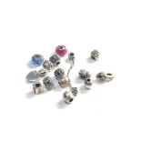 15 pandora silver charms