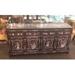 Large fine quality Chinese or Oriental Mother Of Pearl sideboard server