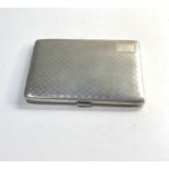 Antique silver cigarette case, this piece measures approximately 11cm by 81cm