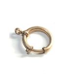 9ct gold over oversized fob/ holder