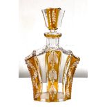 Venetian glass decanter and glasses i glass has edge chips