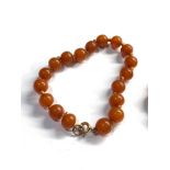 2 butterscotch amber bracelets 14.5g