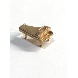 9ct gold opening piano charm