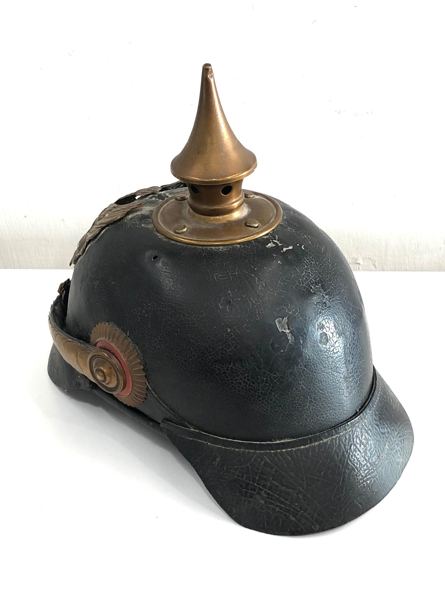 WW1 German original pickelhaube helmet - Bild 3 aus 5