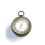 Antique compensated pocket barometer aitchison London