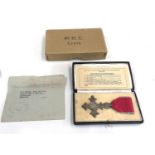 Civil M.B.E medal with both original boxes