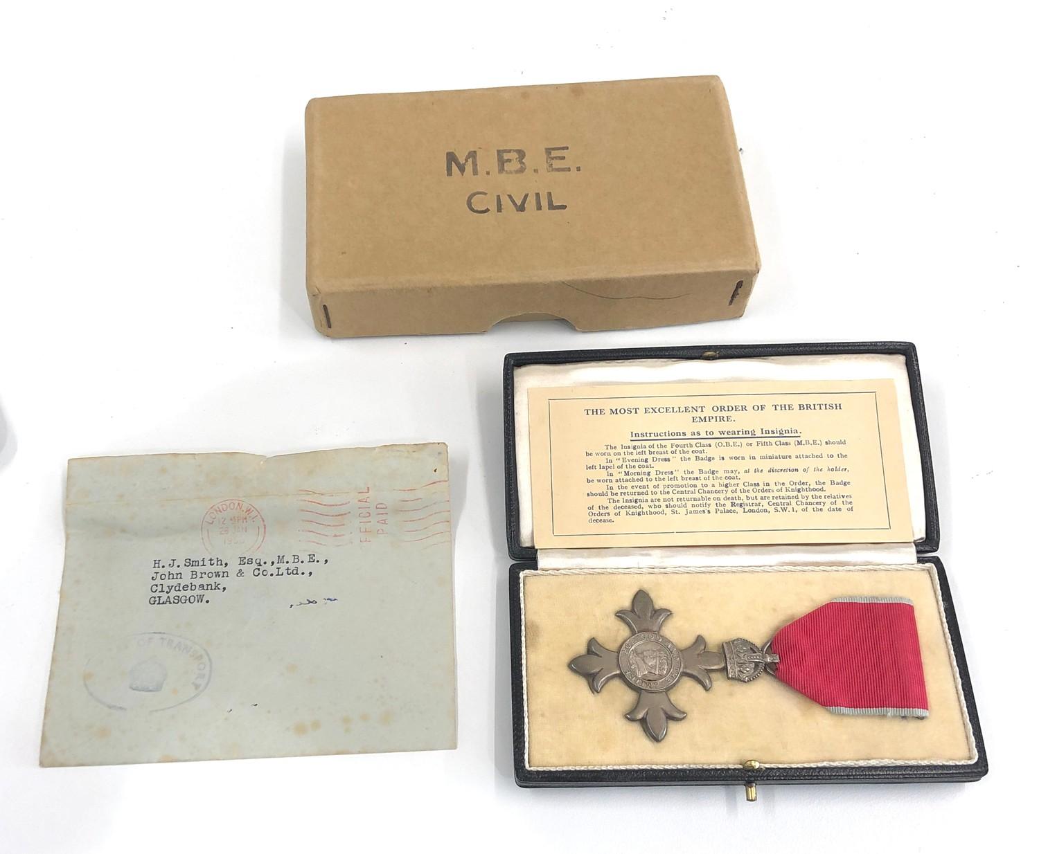 Civil M.B.E medal with both original boxes - Bild 2 aus 2