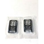 2 1 ounce 999 silver bullion ingots