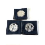3 silver proof 1998 football coins