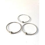3 silver Pandora bracelets
