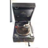 Vintage Decca junior salon Gramophone winds and spins