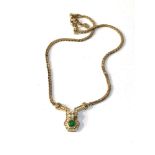 Christian Dior necklace missing gem