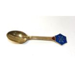 Silver And Enamel Danish 1976 Michelsen silver spoon good condition