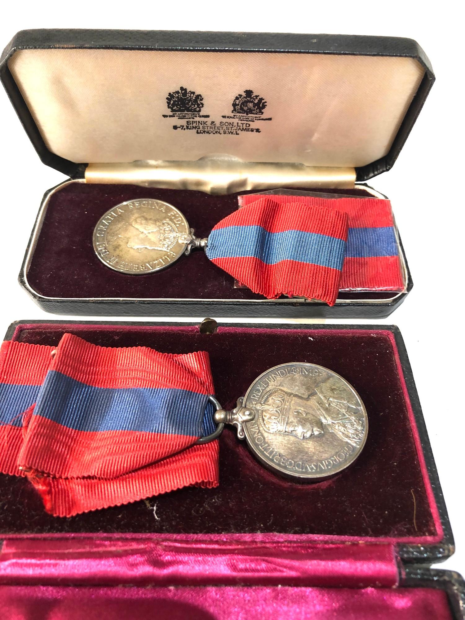2 boxed imperial service medals named GV -william arthur mattiews ER- arthur leonard mattiews - Bild 2 aus 2
