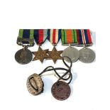 I.G.S WW2 medal group mounted and I.D tags the I.G.S north west fronier 1930-31 named 4030051 pte