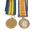 ww1 medal pair with ribbons and photos named to 64617 driver a.e baker r.a