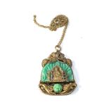 Max Neiger buddha pendant and chain pendant measures approx 4.5cm by 3.3cm good condition