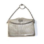 Antique silver hinged lid purse Birmingham silver hallmarks good condition