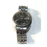 Vintage gents SEIKO 5 Actus 7019-7080 21 jewels watch glass scratched watch does tick but no