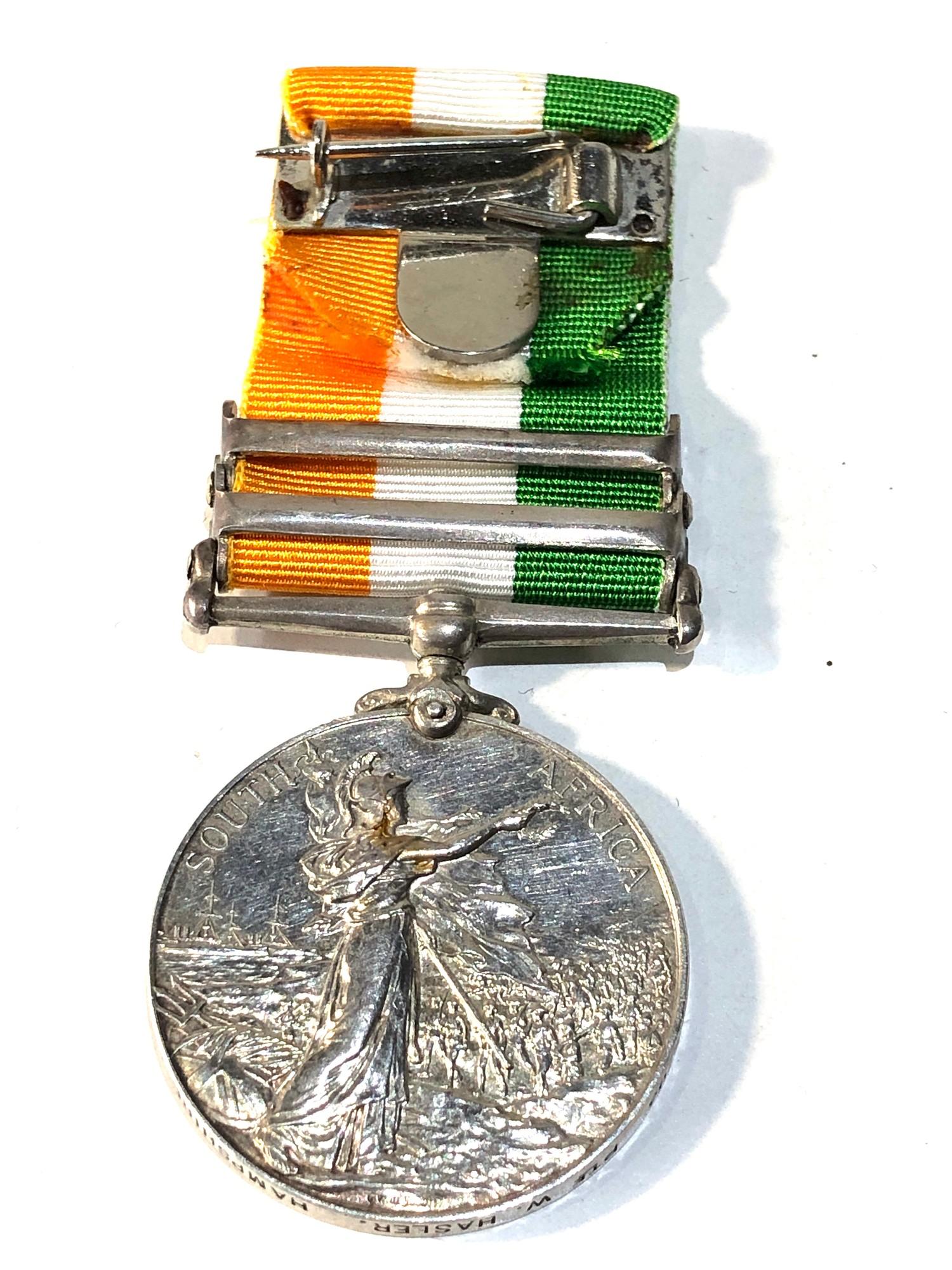 Boer war kings south africa medal to 2703 pte w hasler hampshire regiment - Bild 2 aus 3