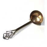 Antique silver ladle Edinburgh silver hallmarks measures approx 14cm long