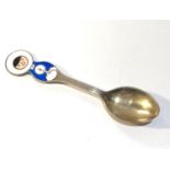 Silver And Enamel Danish 1969 Michelsen silver spoon good condition