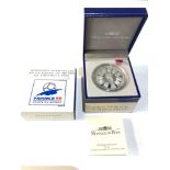 2 x 1998 silver proof france 98 football 10 franc coins b.o.a