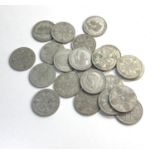 Selection of pre 1947 silver florins 241g