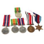 ww2 medals and police medal named to sydney oates