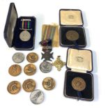 Collection of civil defence church lads brigade and army sports medals