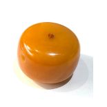 Large Catalin bakelite bead measures apprx 3.6cm dia by 2.6cm deep weight 28.6g