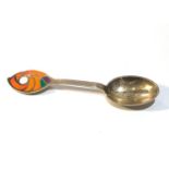 Silver And Enamel Danish 1971 Michelsen silver spoon good condition